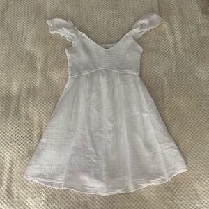 White Hollister Mini Dress - Built-in shorts